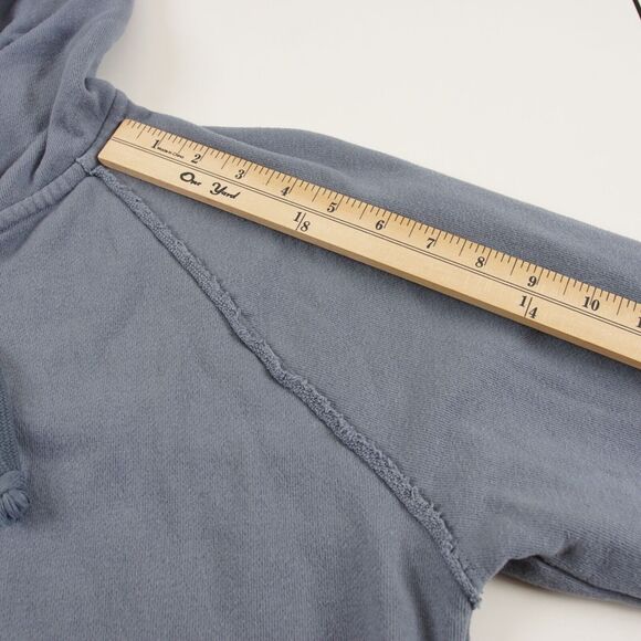 Free People Moon Dust Full Zip Hoodie Cardigan Washed Denim Blue Womens Sz XS - Picture 8 of 12